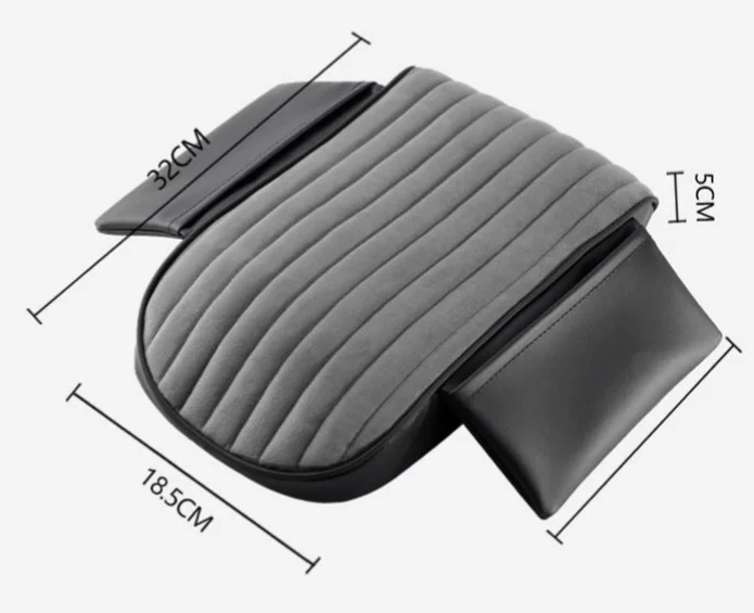 Pad winter short plush car armrest box pad protective cover pad