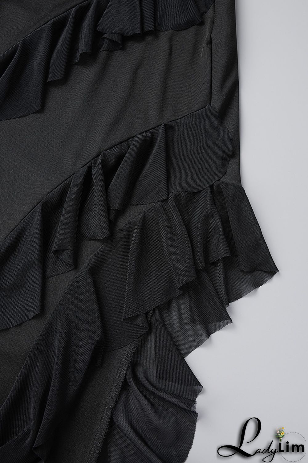 Pink Sexy Solid Patchwork Flounce Slit Asymmetrical Strapless Long Dress Dresses