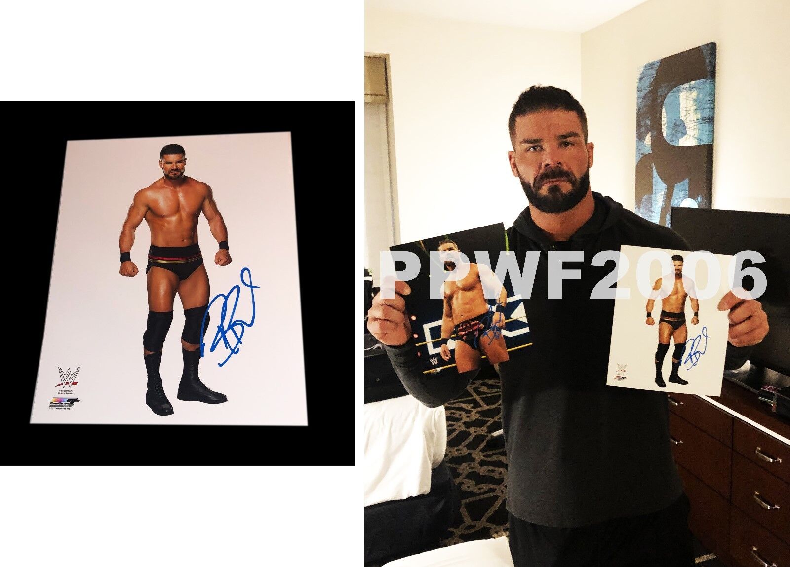 WWE BOBBY ROODE HAND SIGNED AUTOGRAPHED 8X10 Photo Poster paintingFILE Photo Poster painting WITH PROOF & COA 4