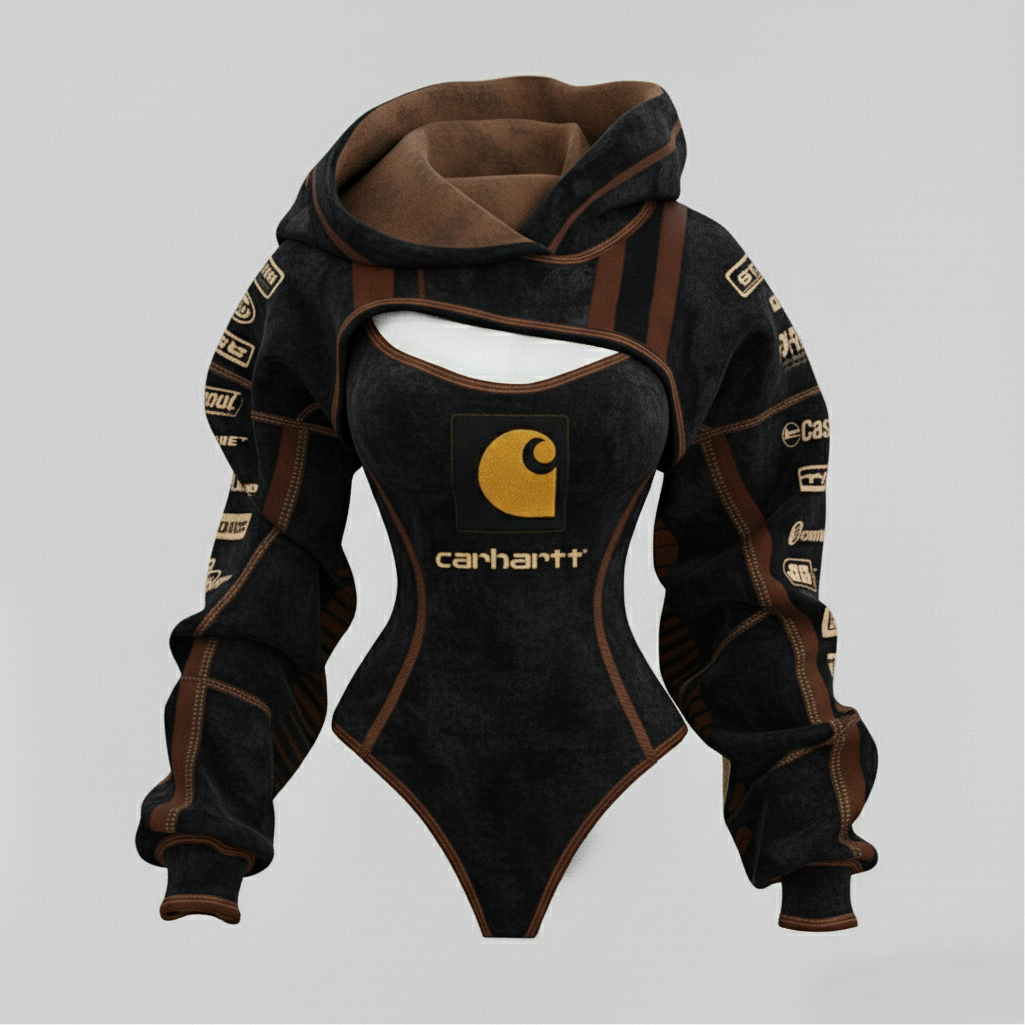 2026 New Women's Cyberpunk Irregular Cut Suit