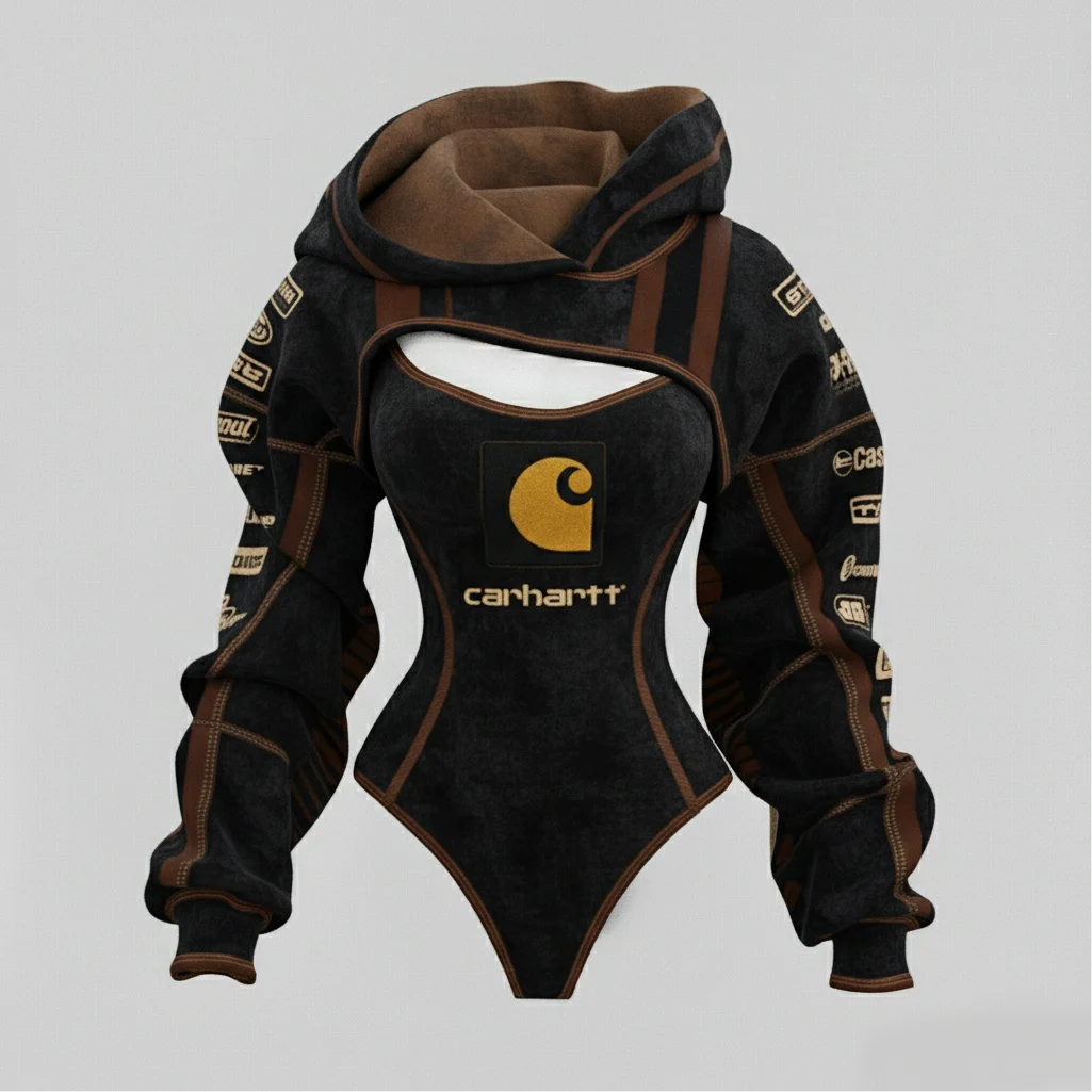 2026 New Women's Cyberpunk Irregular Cut Suit