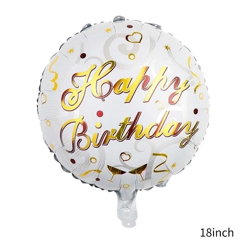 50 Pieces Birthday Letter Aluminum Film Party Balloons 1 Piece