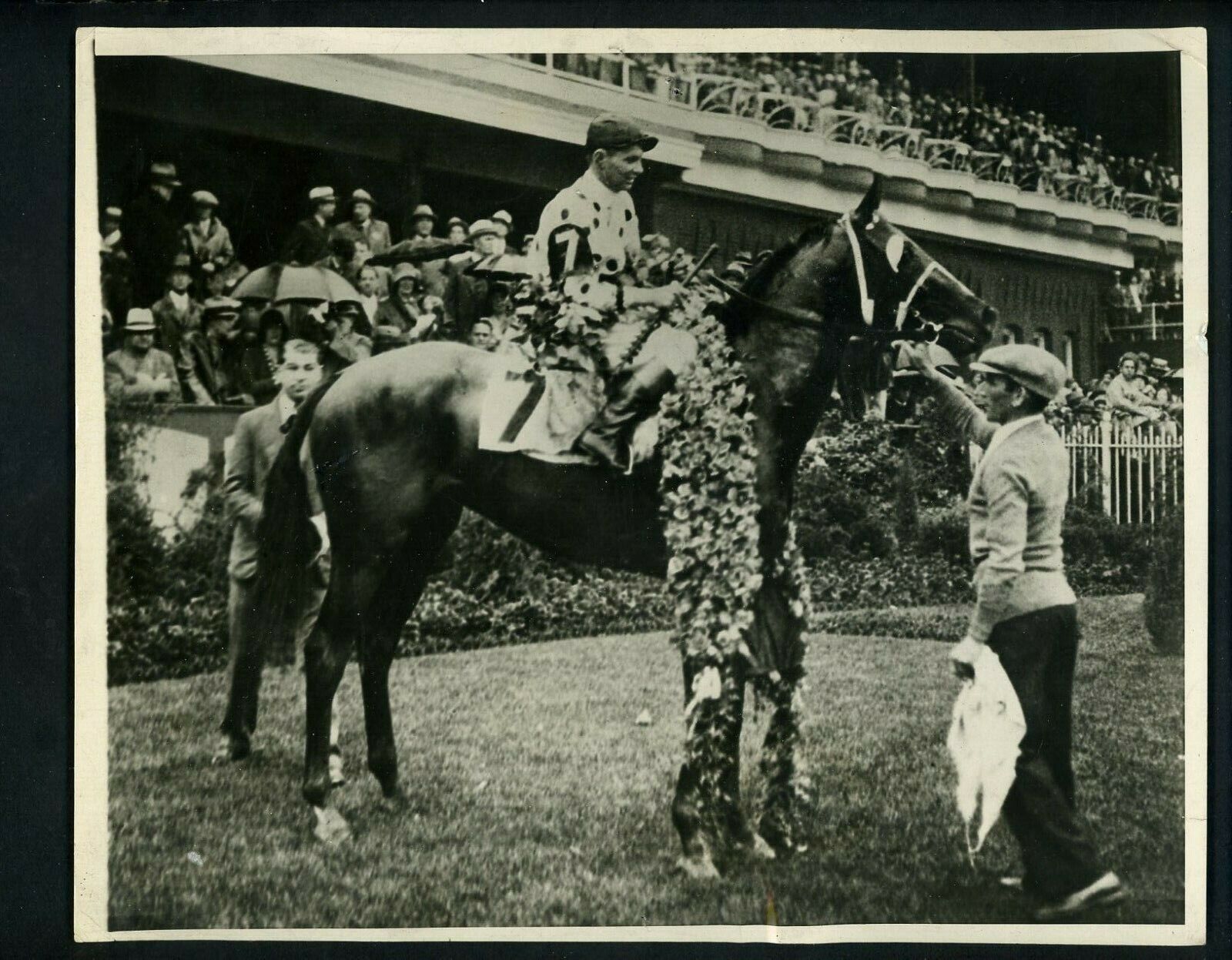 Horse Racing circa 1930's Type 1 Press Photo Poster painting