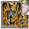 Halloween Skeleton-11CT Stamped Cross Stitch 50*65cm/19.69*25.59in(Big Size)