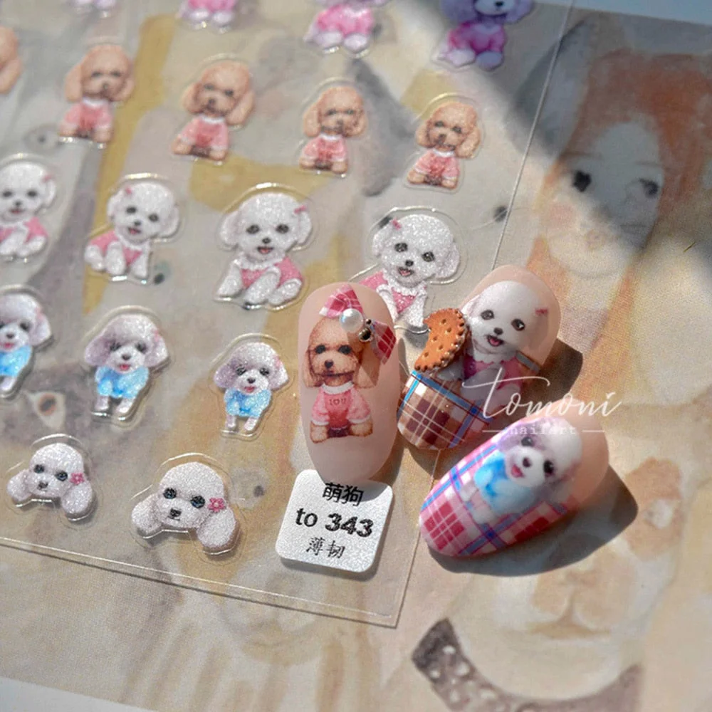 Snack Cracker Fruit Nail Sticker Strawberry 3D Engraved Nail Stickers Quality Nail Art Decorations Nail Decals Design