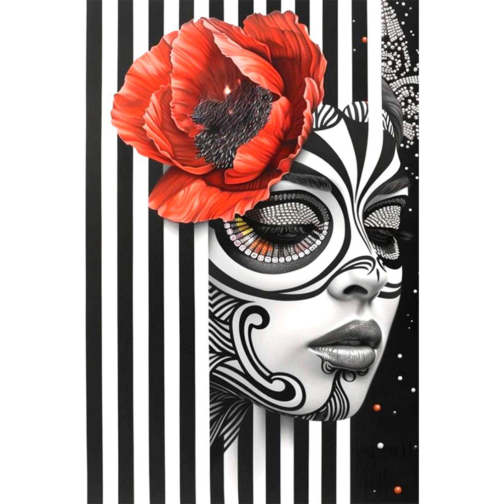 Ghost Woman 40*60cm(canvas) full round drill diamond painting