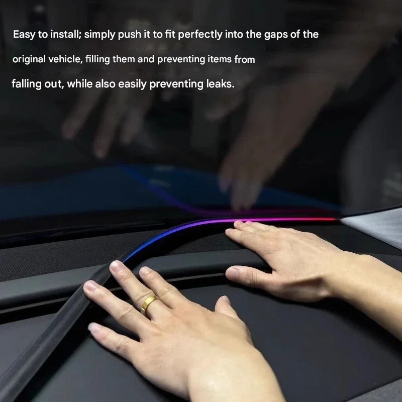 Car dashboard ambient light strip modification