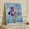 (30x40cm)DIY Pearl Painting Framed Flower Handmade Pearl Material Art Kit Living Room Decor