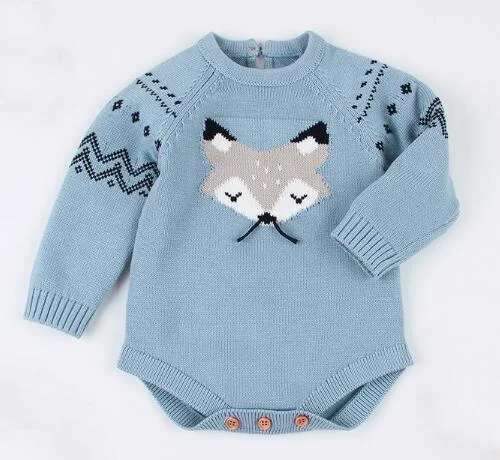 Fox Infant Clothing Baby Boy Girl Clothes New 2021 Boys Girls Rompers Fashion Baby Romper Cute Cartoon Fox Jumpsuit Kids Costume