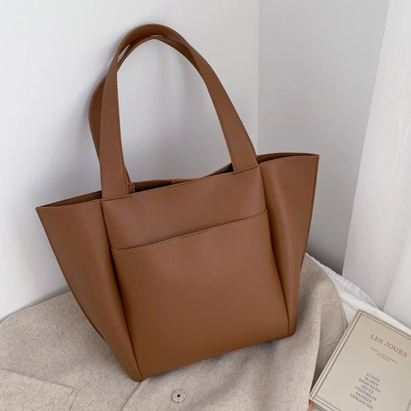 Women's Bag Large Capacity Shoulder Bags High Quality PU Leather Handbags and Purse Female Retro Tote Bags sac a main femme