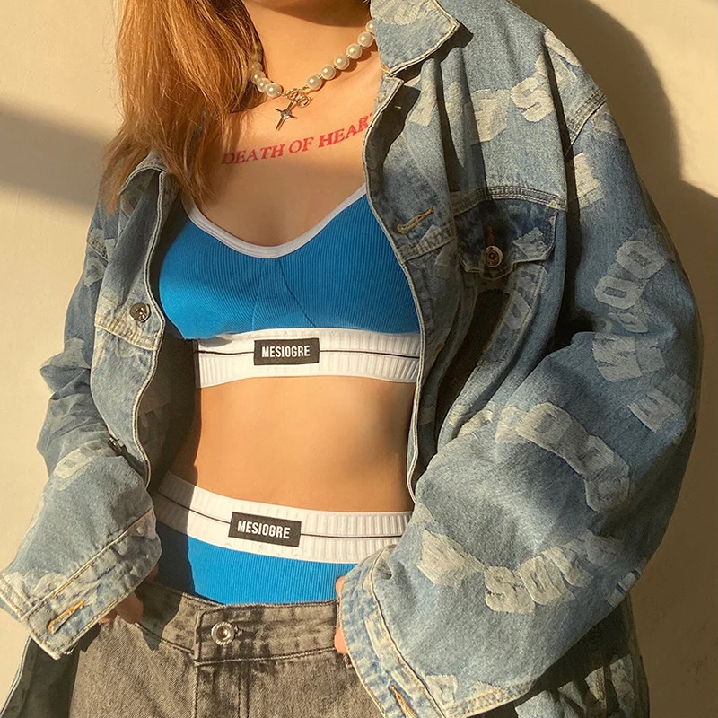 Uveng New Women's Clothing In Autumn And Winter 2020 Is Wearing A Colorful Umbilly Fashion Sling Vest Shorts Two-Piece Set Of Women