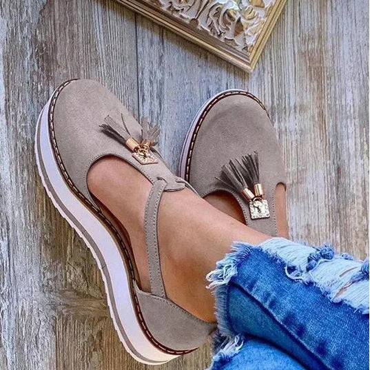 Women's Shoes Sneakers Buckle Platform Sneakers Women's Shoes Casual Lace Tenis Feminino Zapatos De Mujer Women's Sneakers 515-1