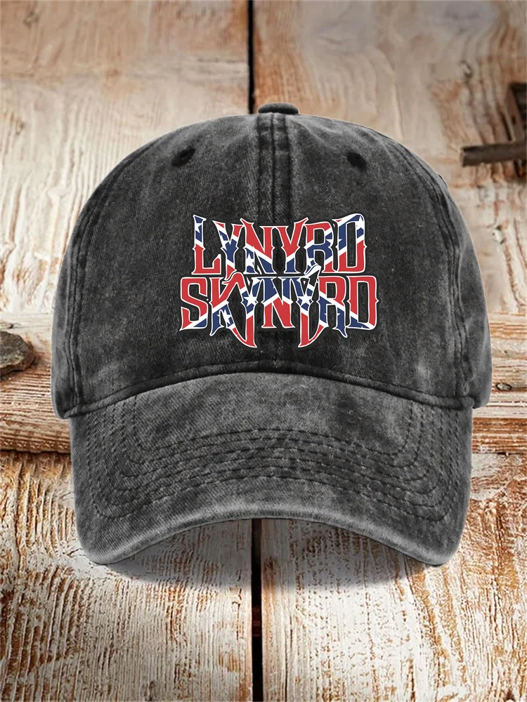 Rock Band Pattern Vintage Hat