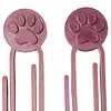 2 Pieces Diamond Painting Organizer Clamp with Anti-Roll and Fixed Design Clips for Diamond Art Cat Paw Shape Diamond Painting Accessories for Gem Art (Random Color A)