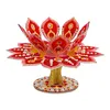 Diamond Art Mandala Lotus Rotating Candle Holder Home Decor