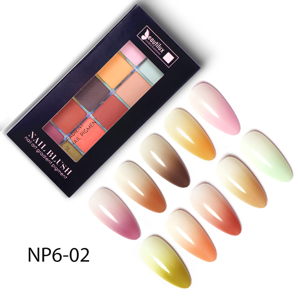 Nail Ombr&eacute; Pigment | Nail Blush | 6 colors 