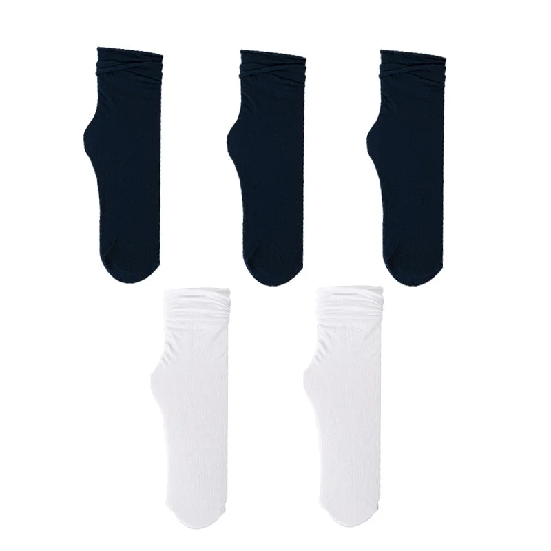 5 Pairs Women High Soft Velet Loose Socks Frilly Solid Socks for girls Breathable Men's socks One size Unisex
