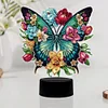Cute Butterfly DIY Diamonds Painting Table Lamp 5D Diamond Painting Night Light