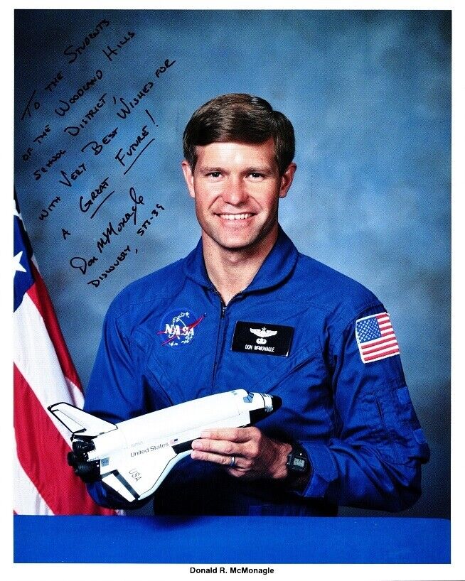 Shuttle Astronaut DONALD R. McMONAGLE Signed Photo Poster painting