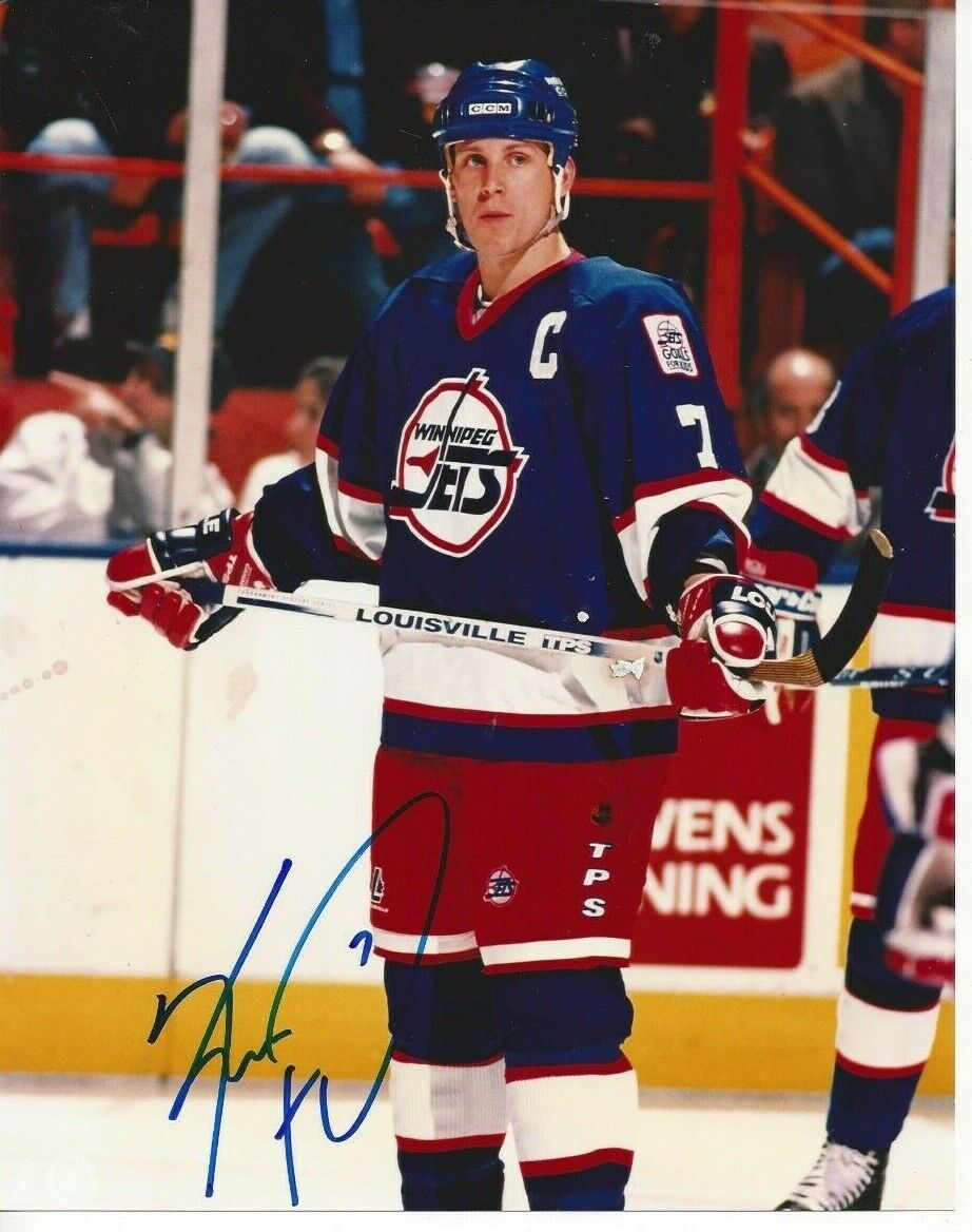 Keith Tkachuk Autographed 8x10 Winnipeg JetsRare B900