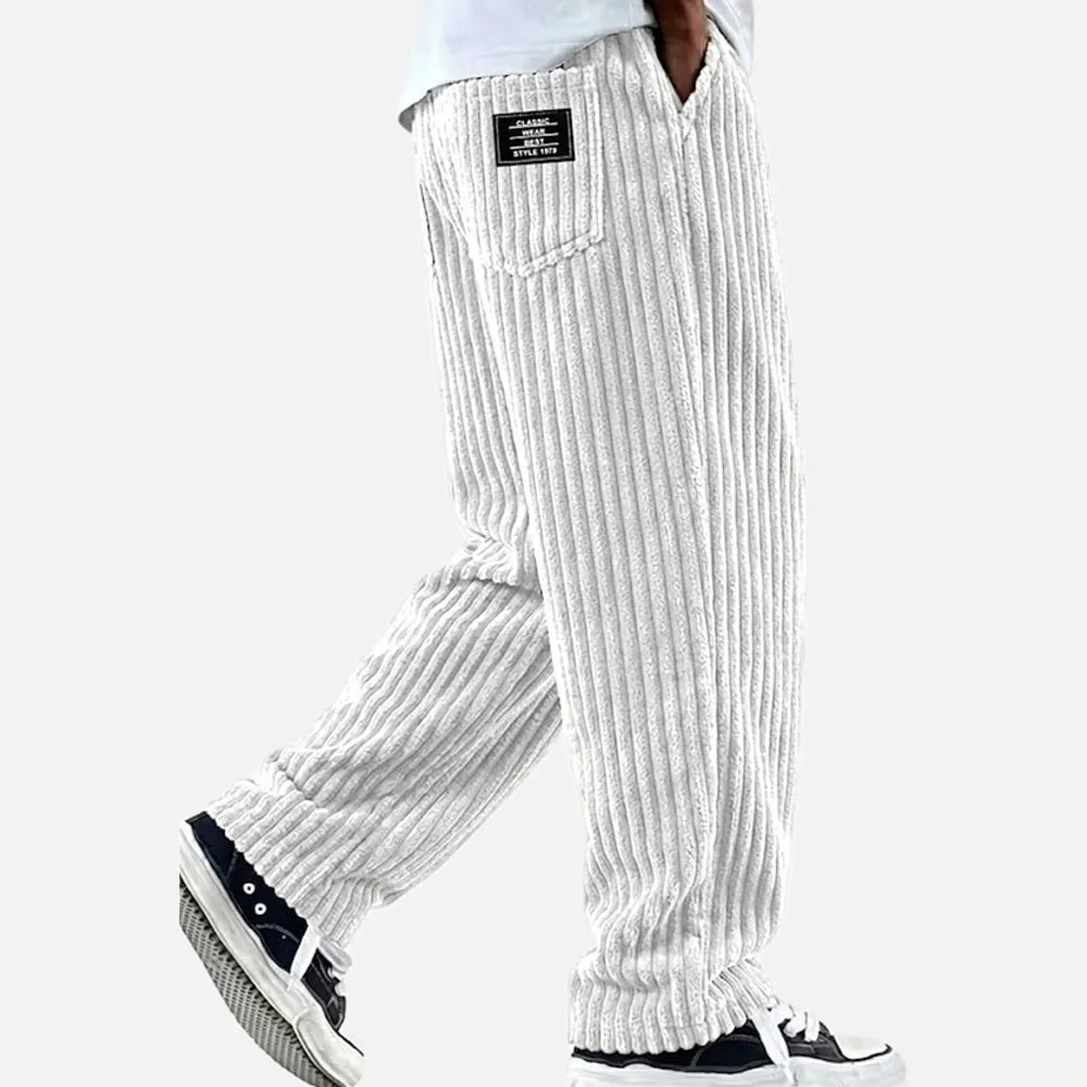 Blaine Arden Corduroy Pants in White