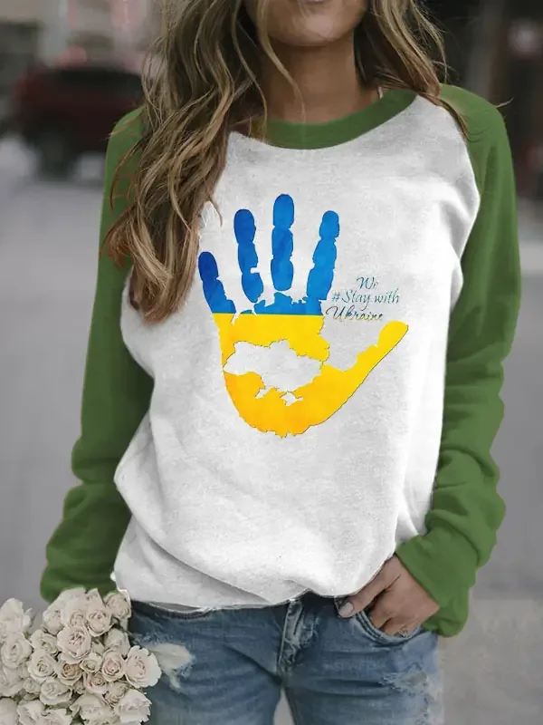 Women's Long Sleeves-We Stay With Ukraine
