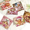 6PCS DIY Diamond Art Greeting Cards Xmas Gingerbread Man Congratulations Cards
