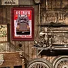 Vecteur Premium | Gros camion - Panneaux en &eacute;tain m&eacute;tallique(20*30cm/30*40cm) - Garage