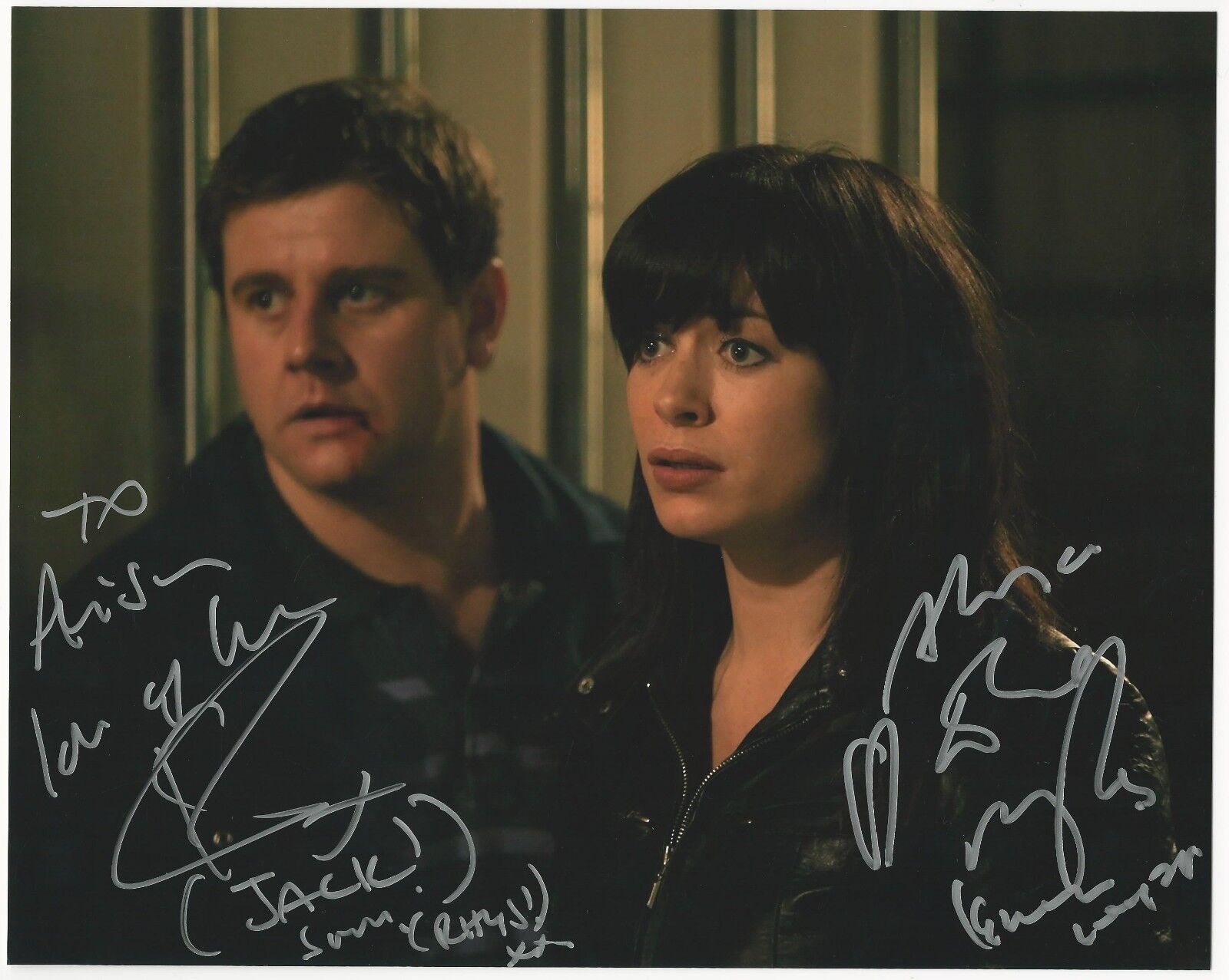 Eve Myles & Kai Owen Hand Signed Dual Autographed 8x10 Photo Poster painting Picture Torchwood B