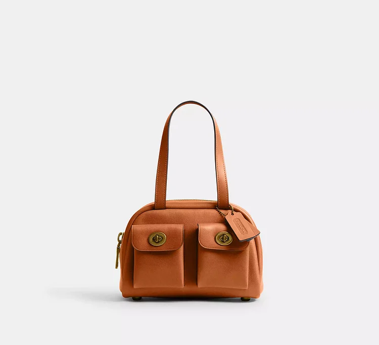 Twin Turnlock Bag 20 - Toffee