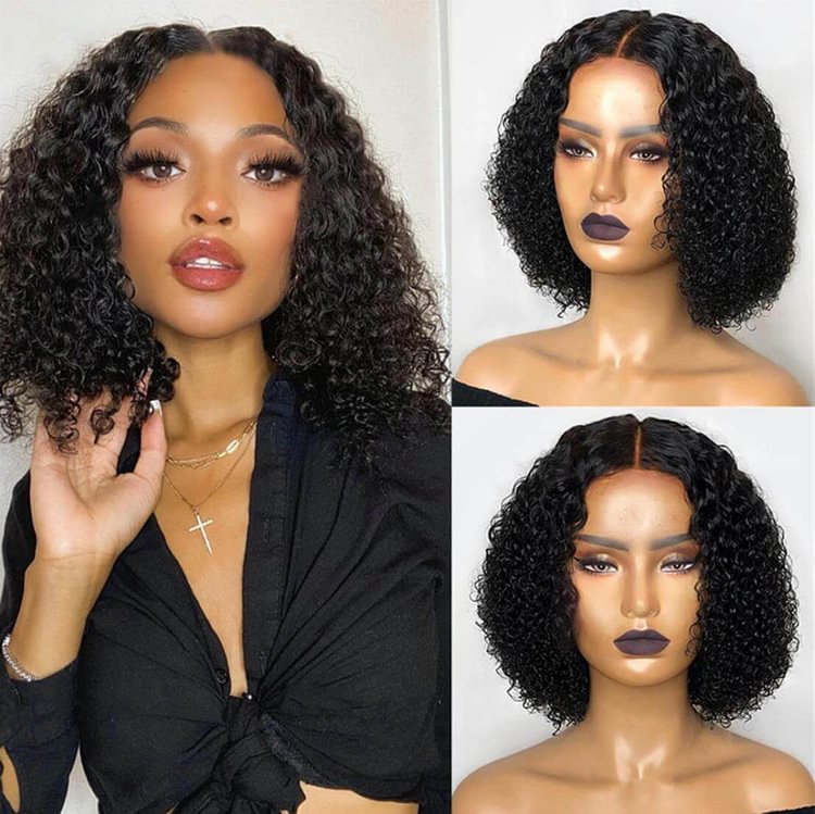 Afro Kinky Curly Short black Hair Wig