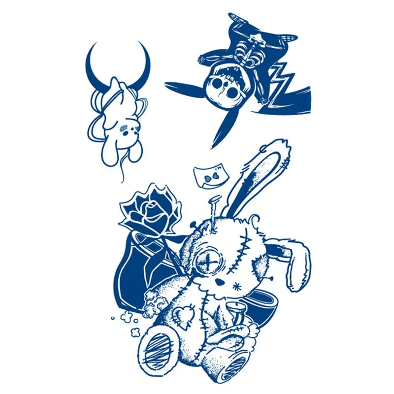 Semi-permanent Waterproof Temporary Tattoo Sexy flowers Body Art Tattoo Sticker Full Fake Tatoo Women Men