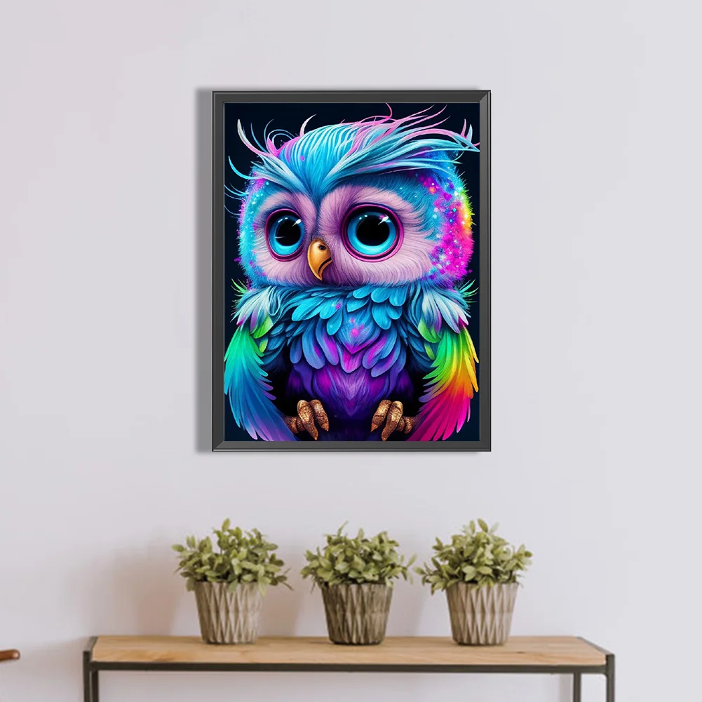 Diamond Painting - Full Round Drill - Owl(30*40cm)
