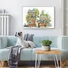 Flower Market -14CT Stamped Cross Stitch Kit(40*27cm)