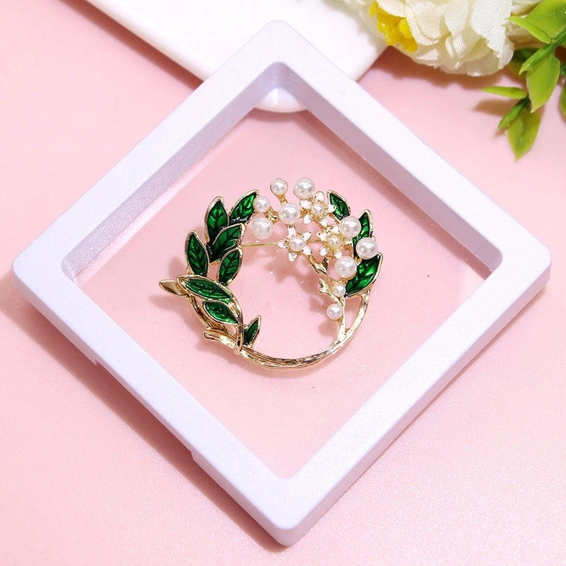 Basic Modern Style Classic Style Pin Animal Flower Alloy Plating Inlay Artificial Pearls Rhinestones Women’s Brooches