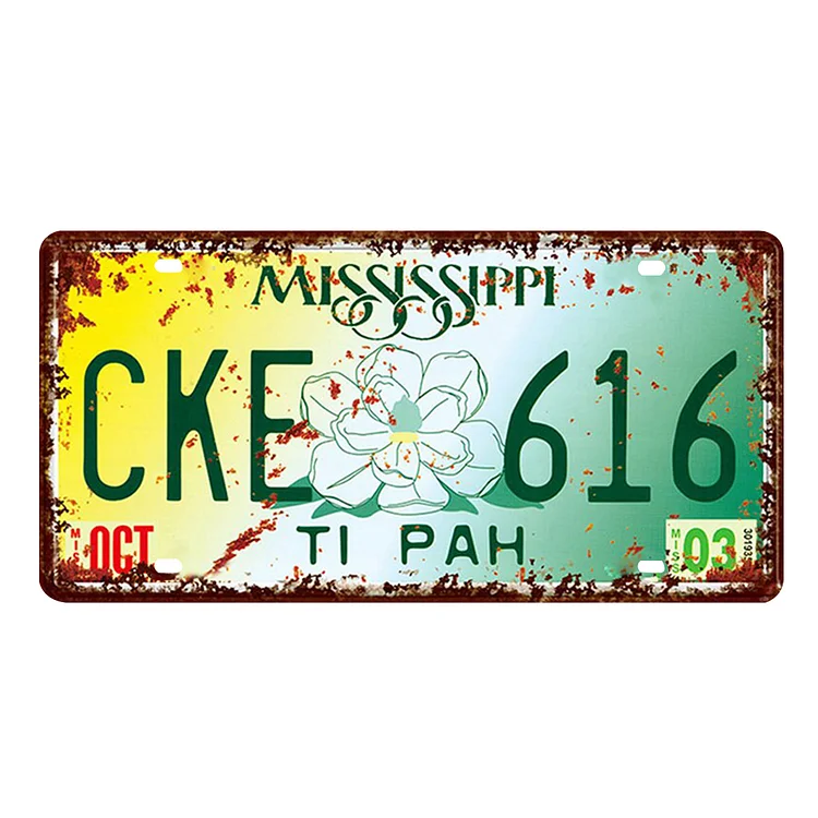 CKE 616 - enseigne en étain vintage - 5.9x11.8inch