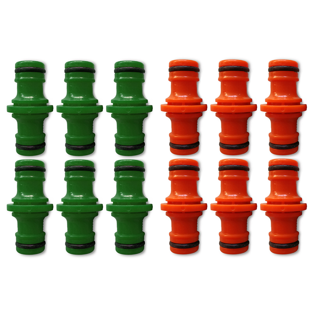 

6pcs Garden Hose Connector Water Hose Pipe Connection Adapter Irrigation, Orange, 501 Original