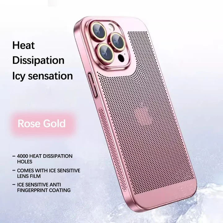 Classic iPhone Electroplated Mesh Heat Dissipation Phone Case Classic iPhone Electroplated Mesh Heat Dissipation Phone Case