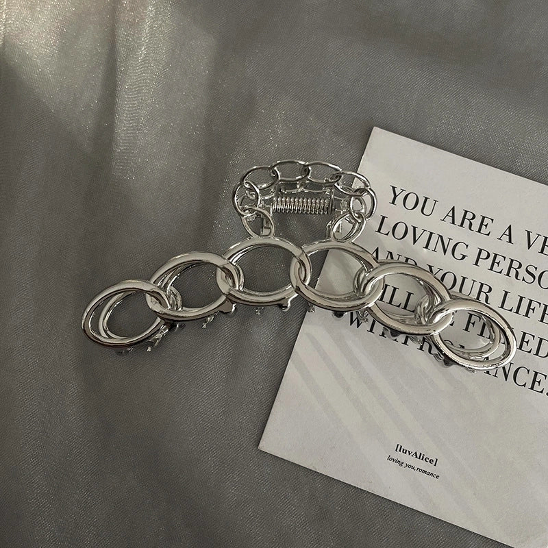 Casual Minimalist Women’s Star Solid Color Alloy Metal Hollow Out Hair Clip Hairpin Hair Claws