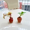 8pcs Cute Ceramic Vase Refrigerator Magnets Fridge Magnets Refrigerator Stickers