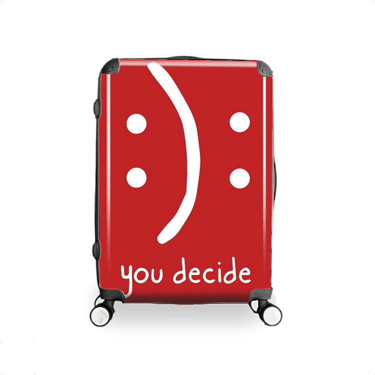 Smiling Or Frowning You Decide, Optimism Hardside Luggage