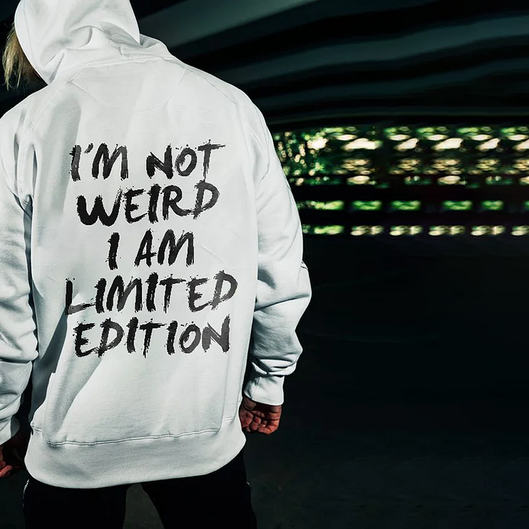 BrosWear I'm Not Weird I Am Limited Edition Printed Men's Hoodie