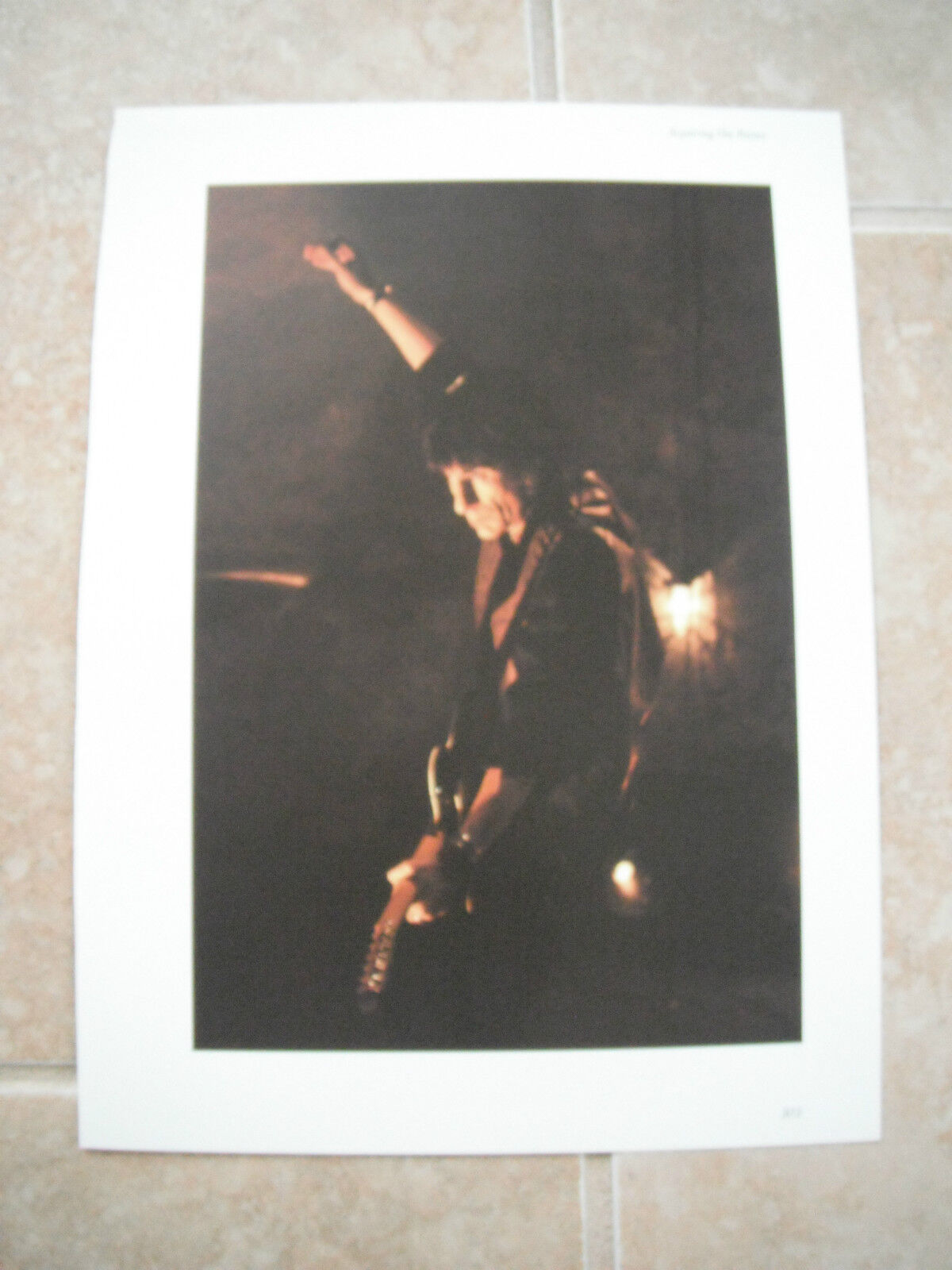 Rolling Stones Ron Wood Vtg Candid Coffee Table Book Photo Poster painting #6