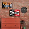 2PCS bougie d’allumage championne - Ensemble de panneaux en métal(20*30cm/30*40cm) - Garage