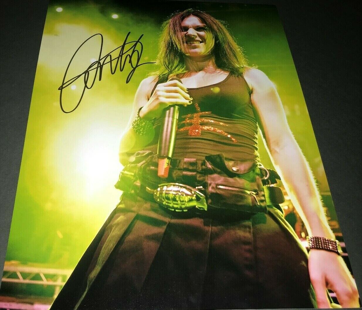 Cristina Scabbia Lacuna Coil Singer Signed 11x14 Photo Poster painting Autographed COA