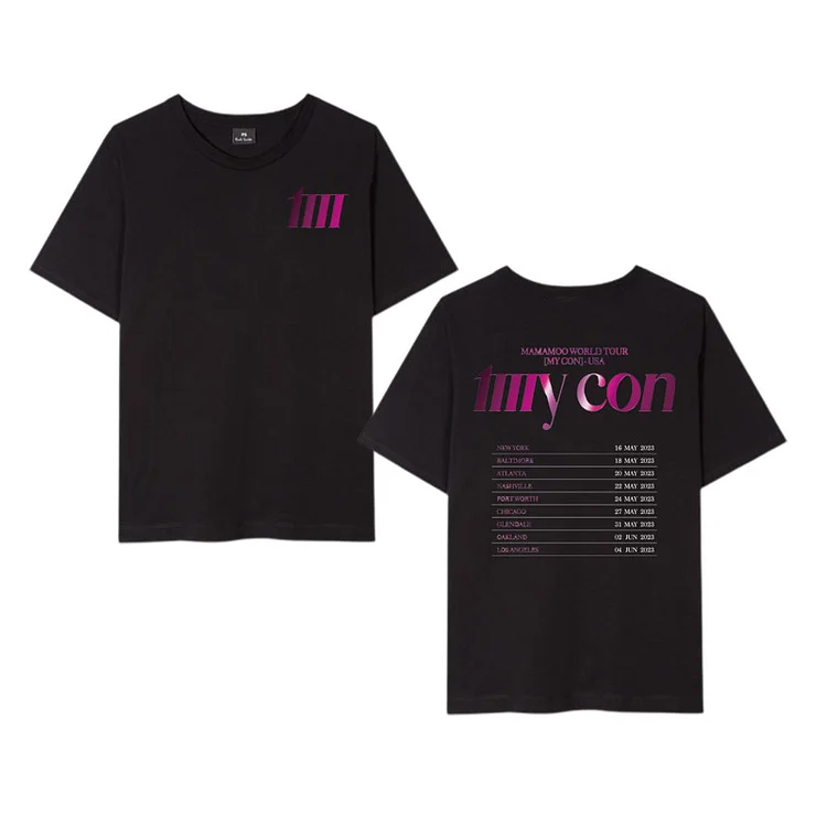 MAMAMOO World Tour MY CON in USA Schedule T-shirt
