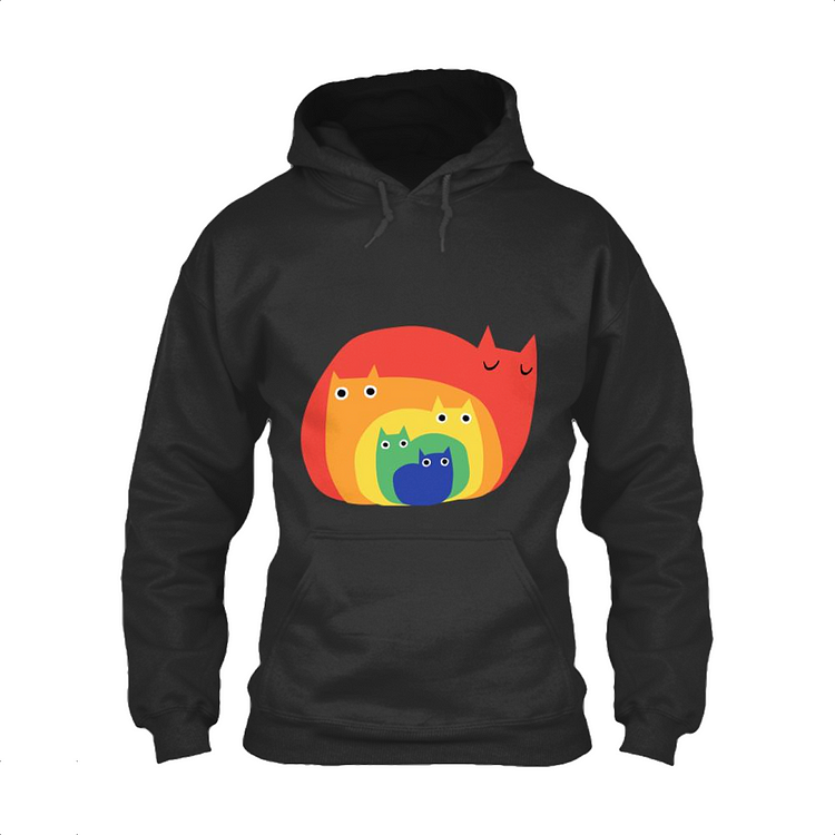 Rainbow Cats, Cat Classic Hoodie