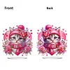 DIY Rose Cat Acrylic Special Shape Diamond Painting Desktop Ornaments