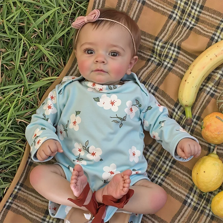 18" Real Lifelike Reborn Newborn Baby Doll Girl Named Sum With Realistic Blue Opened Eyes By Rsgdolls®：Realistic Reborn Baby Dolls By Rsgdolls®