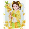 (US Local)Girl-11CT Stamped Cross Stitch Kit(49x65cm)